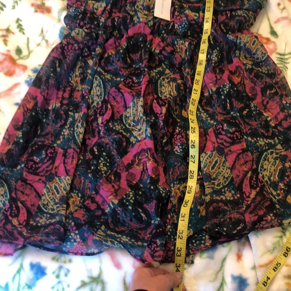 BCBG BCBGeneration Mini Multi Floral Babydoll Dress NWT - Picture 15 of 15